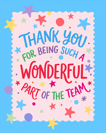 Use Blue Pinking  - group leaving ecard