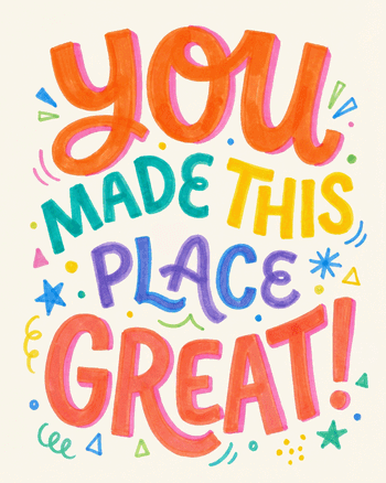 Use Magic Markers  - group leaving ecard