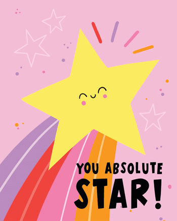Use Starshine - group thank you ecard