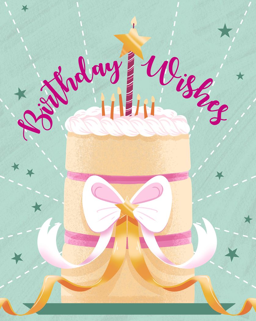 Card design "Layer cake - group birthday ecard"