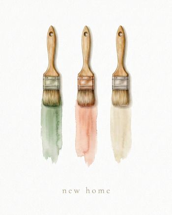 Use Brushstrokes - group new home ecard