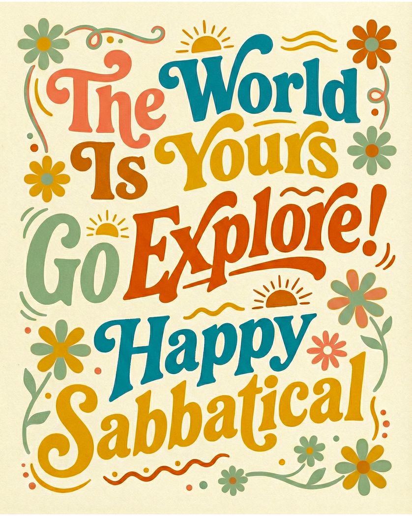 Card design "Your world - group leaving ecard"