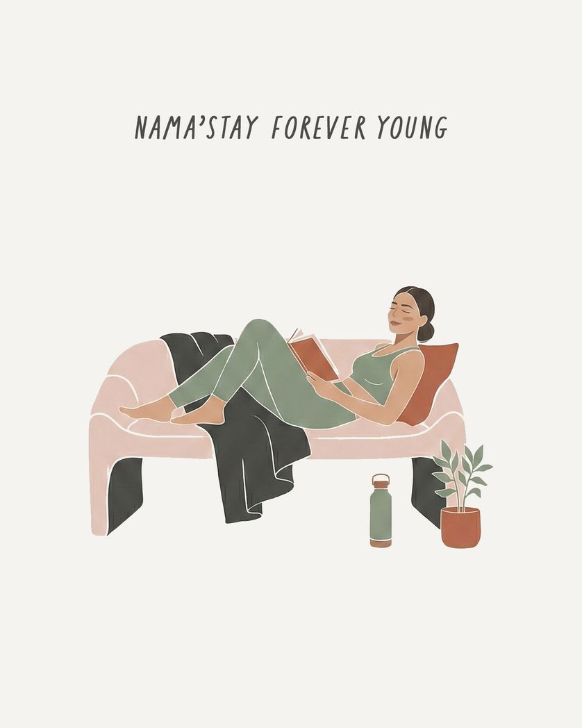 Card design "Salutation to the sofa - group birthday ecard"