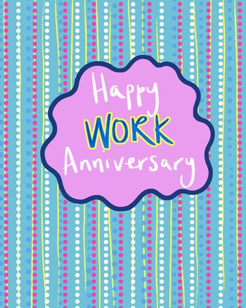 Use Dotty Daydream - group anniversary ecard