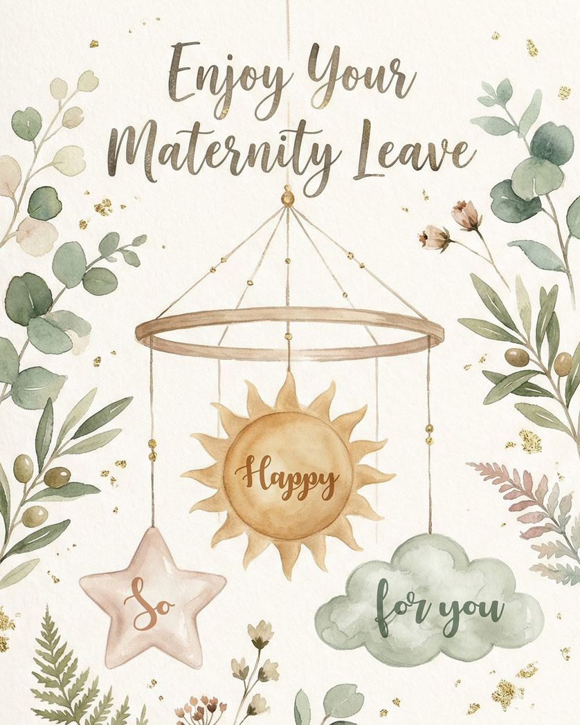 Card design "Watery wishes - group baby ecard"