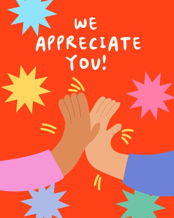 Use High five - group employee appreciation ecard