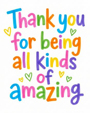 Use Felt tip farewell - group leaving ecard