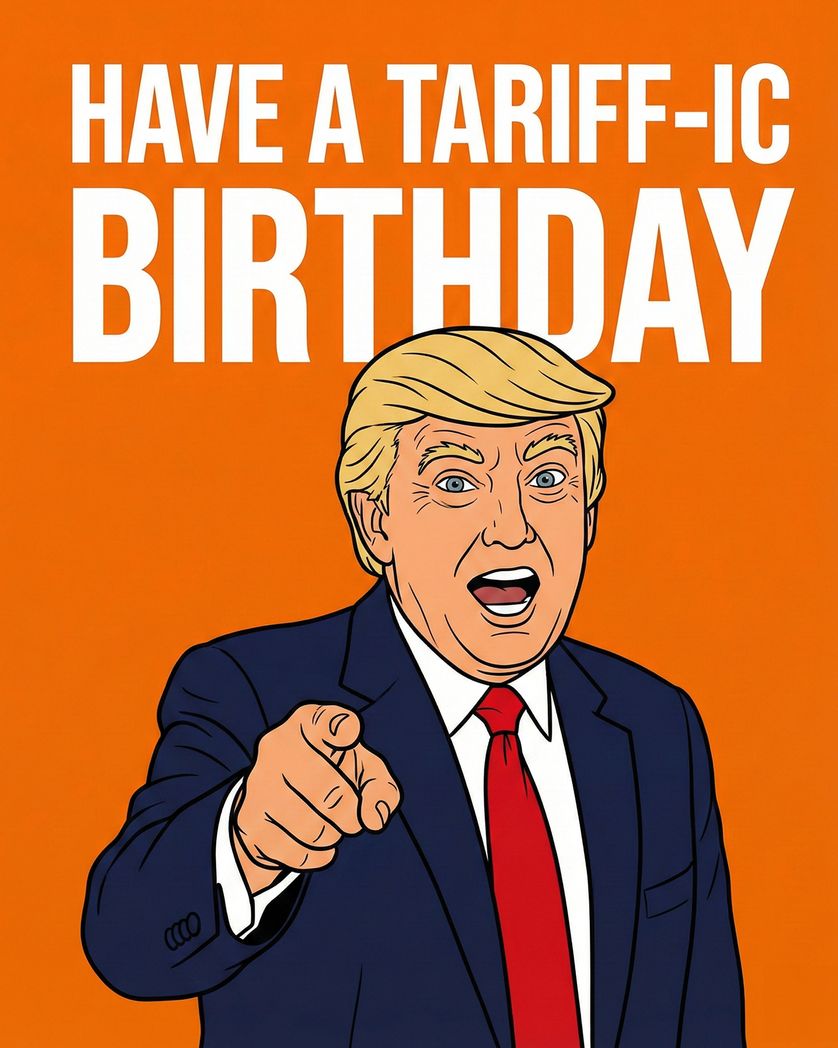Card design "Birthday tarriff - group "