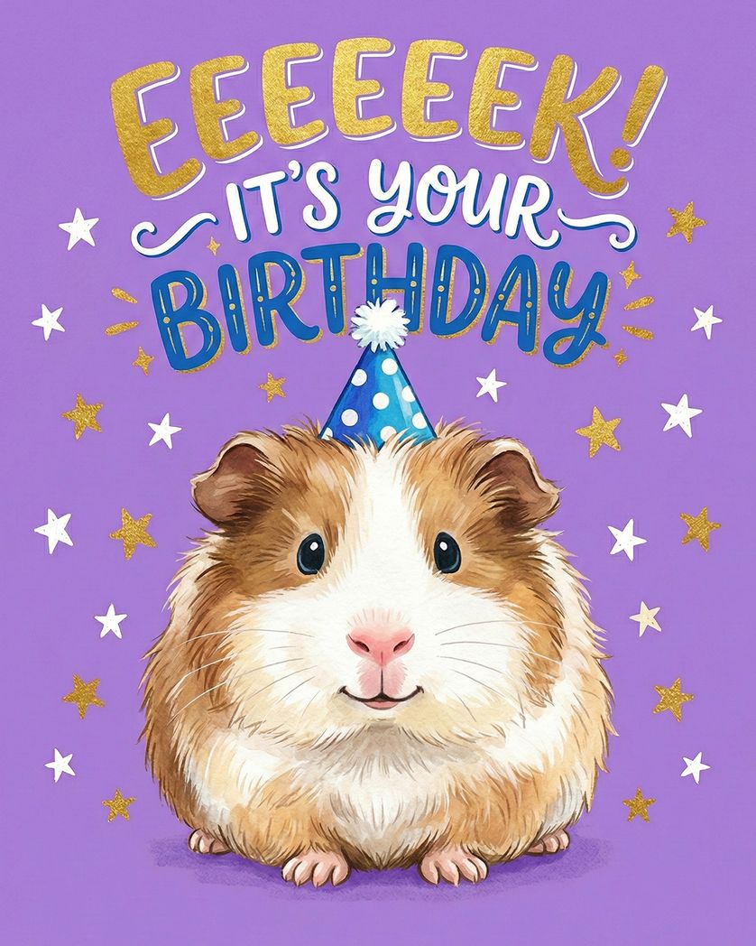 Card design "Piggy Pal - group Birthday ecard"