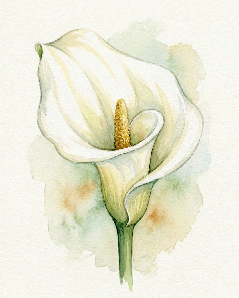 Card design "Calla Lily - group sympathy ecard"