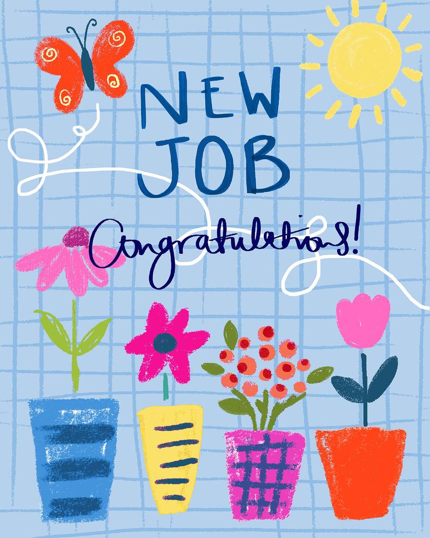 Card design "Flower Graph - group leaving ecard"