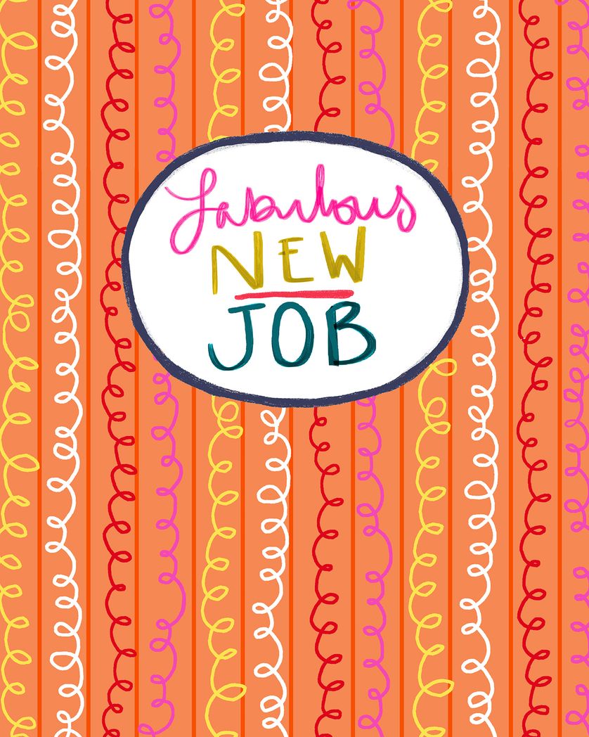 Card design "Squirly whirly - group leaving ecard"