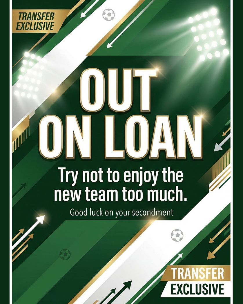 Card design "Loaned out - group secondment ecard"