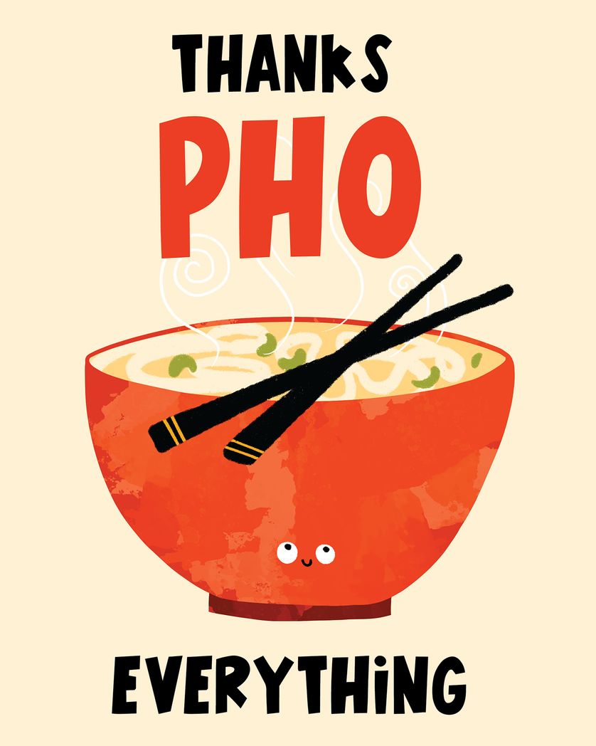 Card design "Souper human - group thanks ecard"