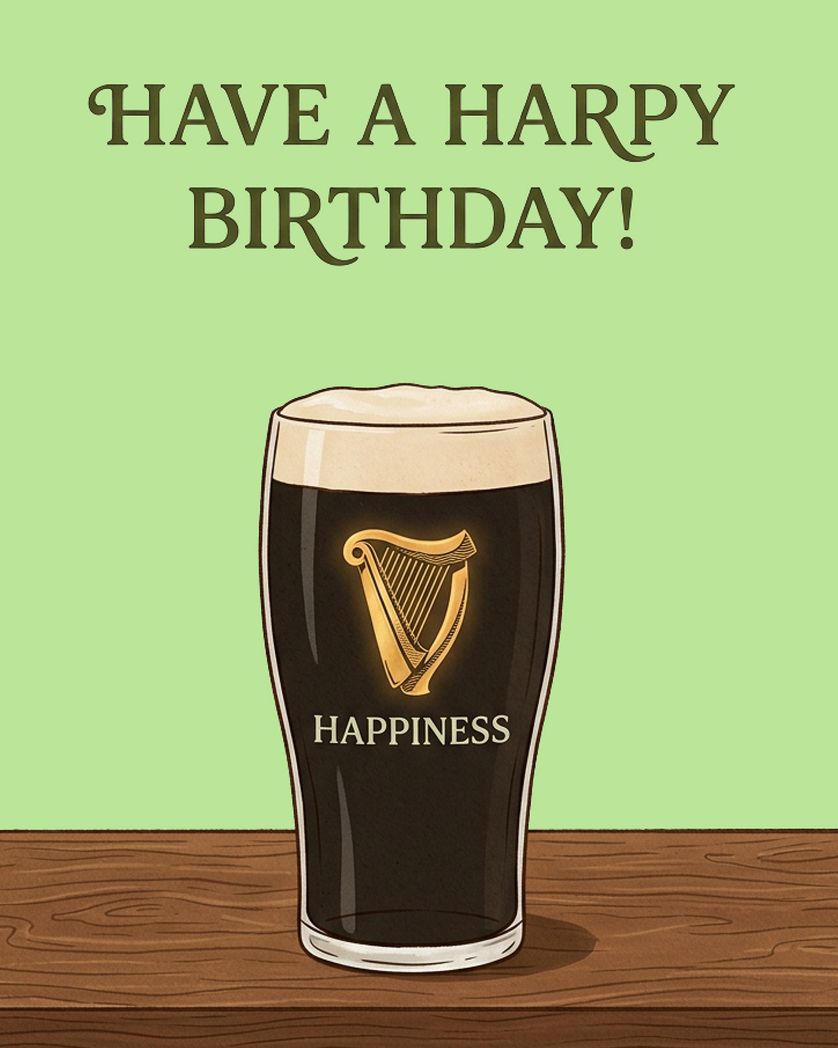 Card design "Paddy Birthday - group ecard"