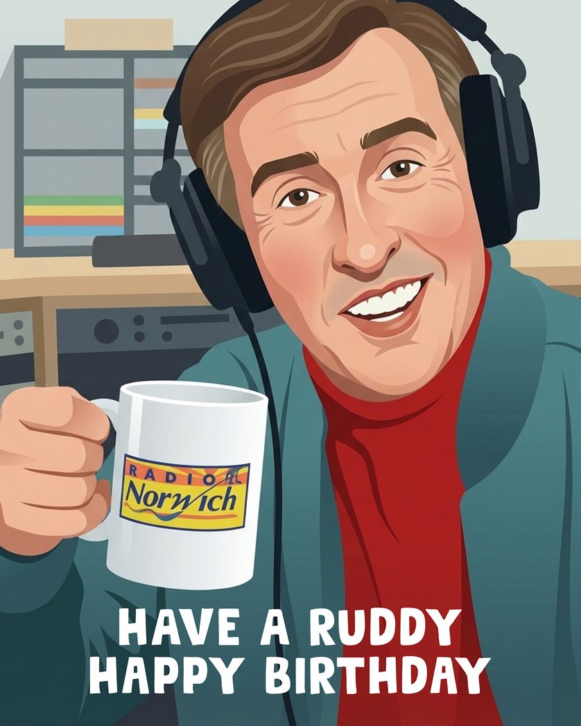 Card design "Alan's greeting - group birthday ecard"