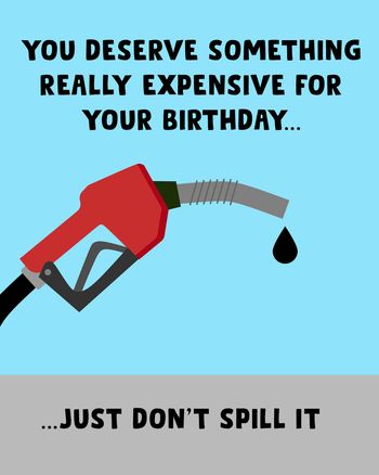 Use Petrol Prices - group birthday ecard