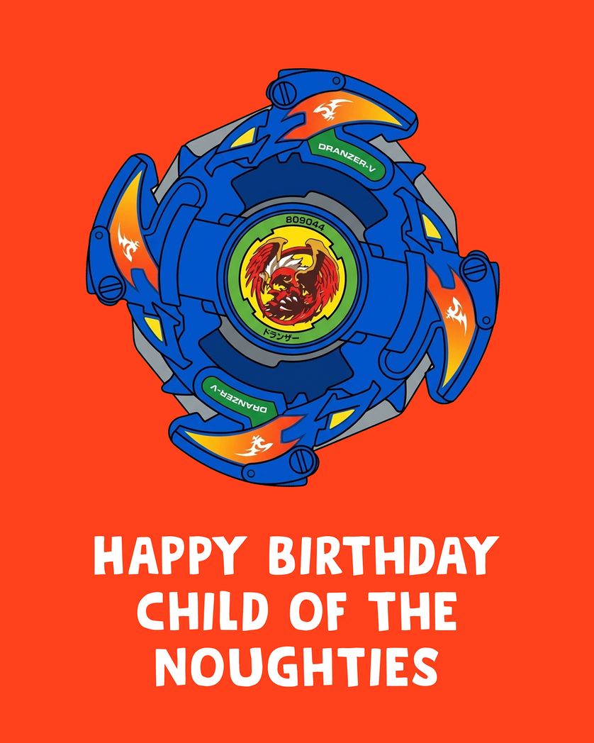Card design "beyblade - group birthday ecard"