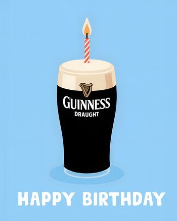 Use Guiness Greeting - group birthday ecard