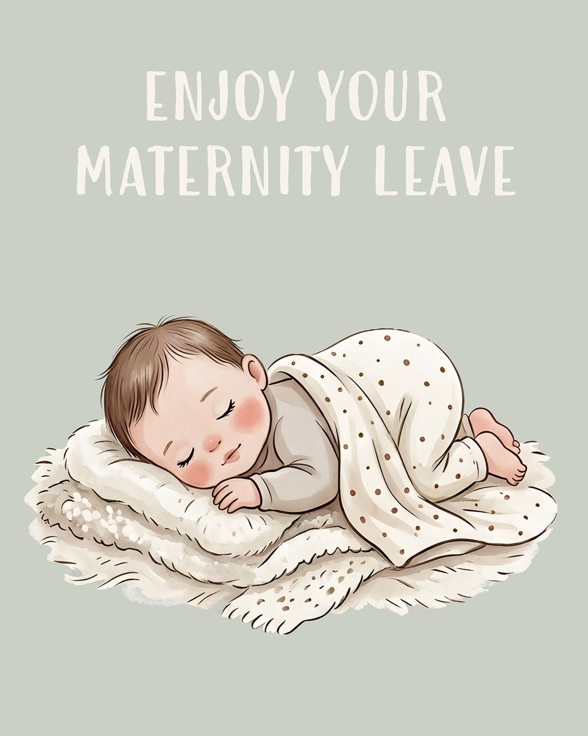 Card design "Sleeping cutie - group baby ecard"