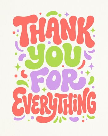 Use Bubble writing - group leaving ecard