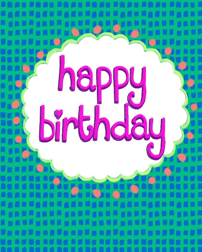 Card design "Groovy Birthday"