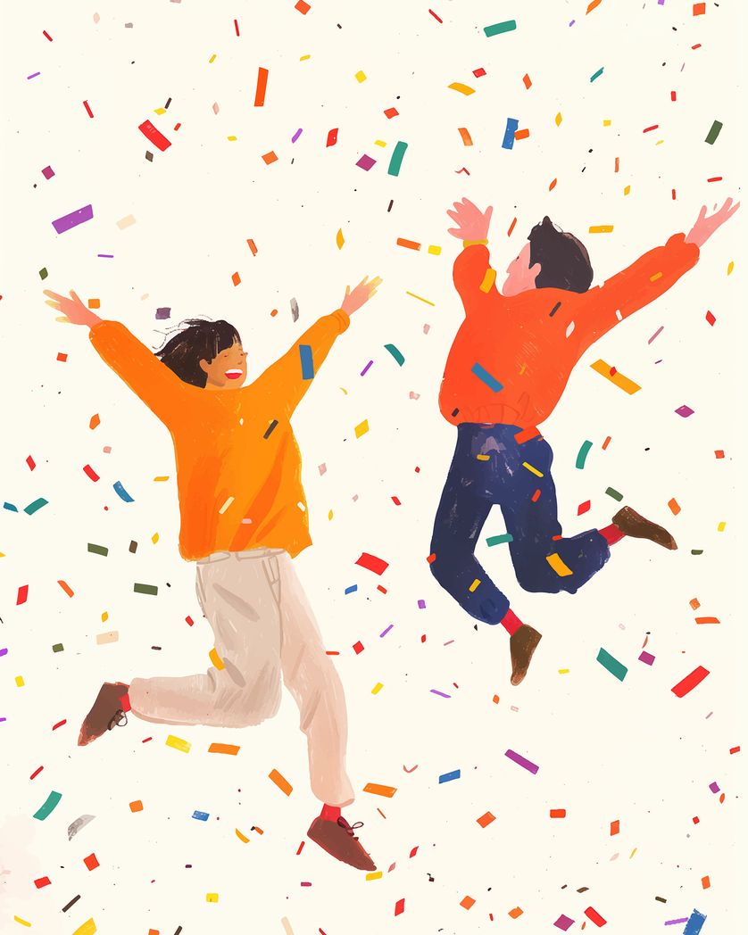 Card design "Woo Hoo - group celebration ecard"