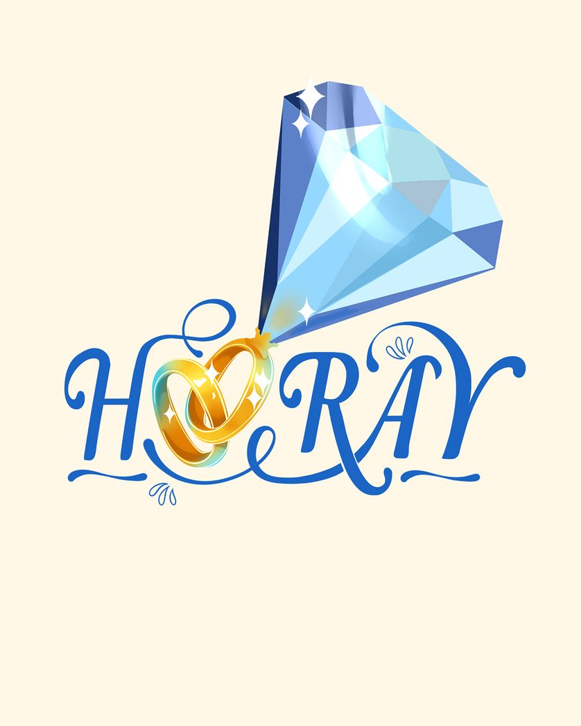 Card design "What a rock! - group wedding ecard"