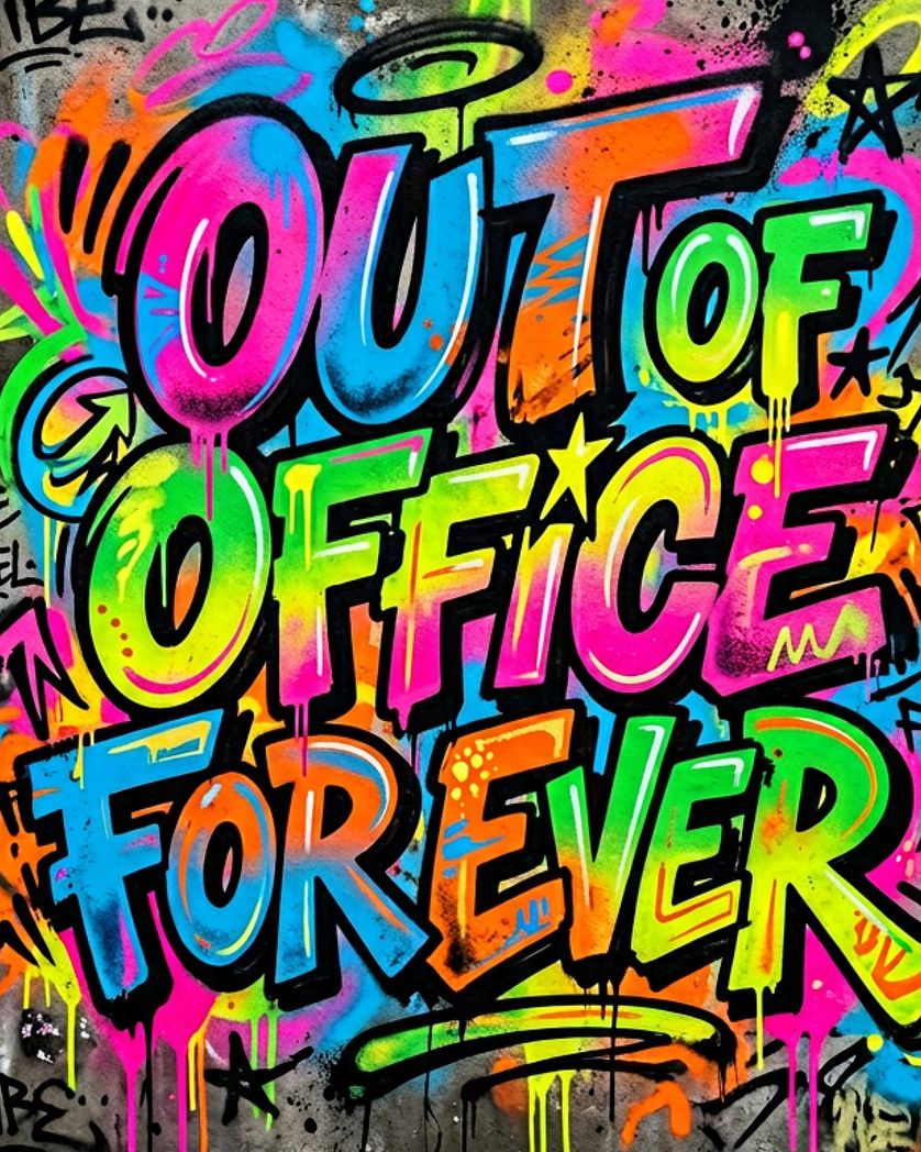 Card design "Tagged - group leaving ecard"