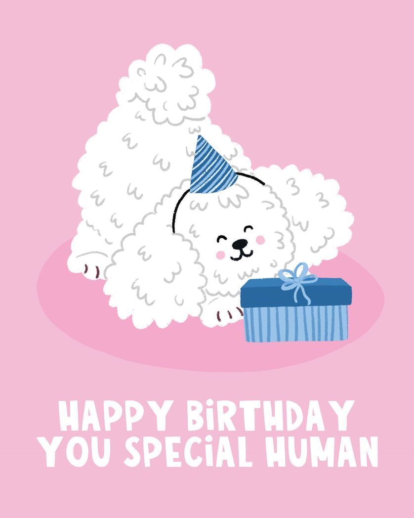 Card design "Hooman - group - birthday ecard"