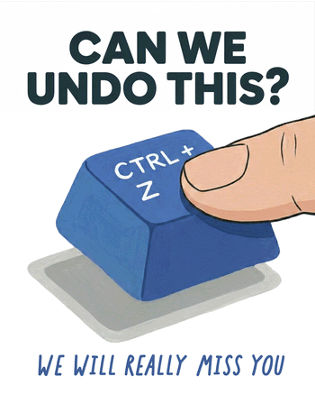 Use CTRL + Z - group leaving ecard