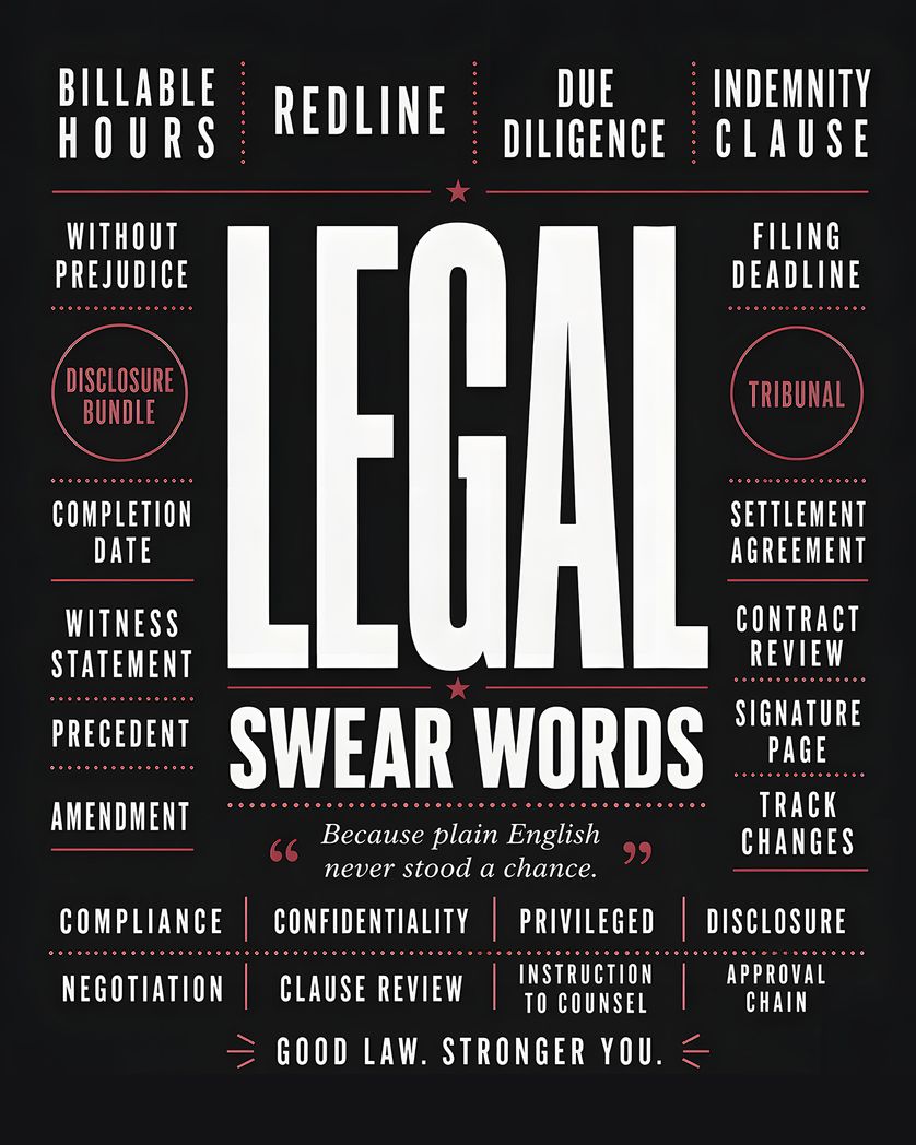 Card design "Legal - group birthday ecard"