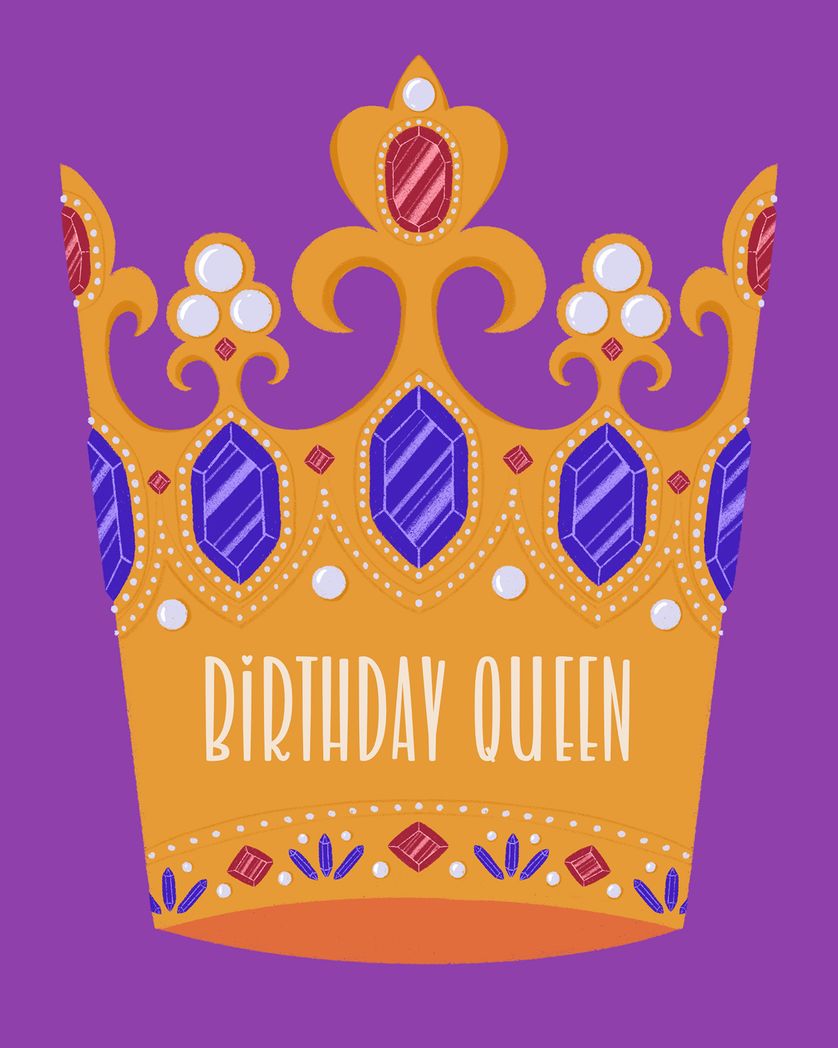 Card design "Royalty - group birthday ecard"