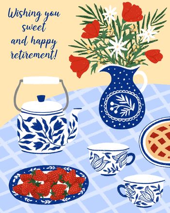 Use Pretty picnic - group retirement ecard