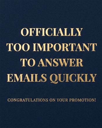Use Officially promoted - group congrats ecard