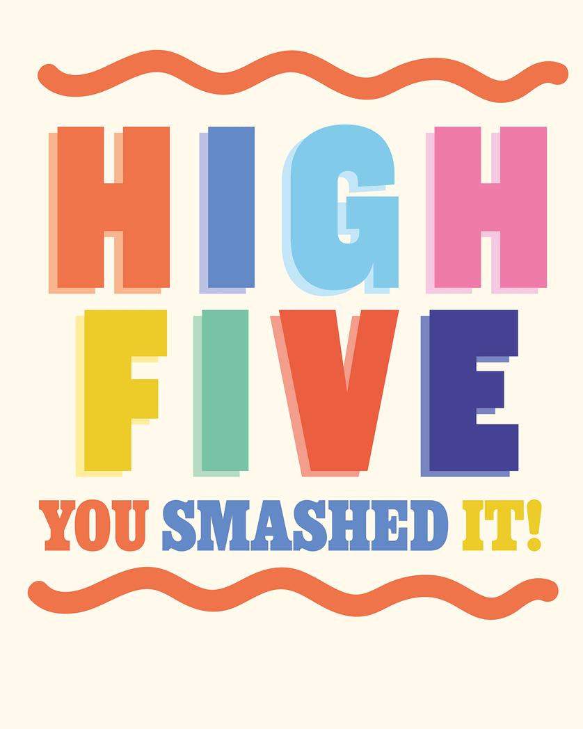 Card design "That's handy - group promotion ecard"