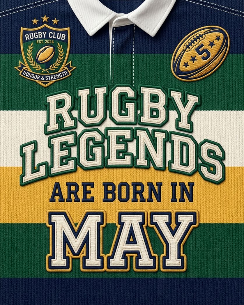 Card design "Rugger lad - group birthday ecard"