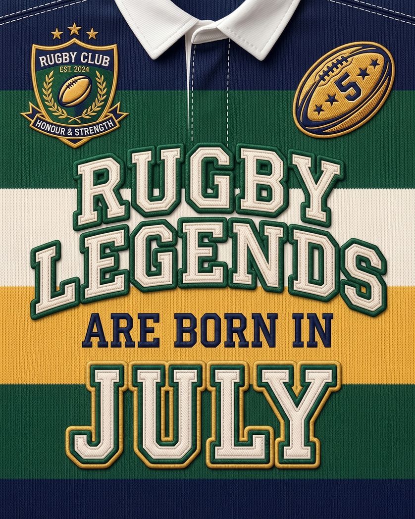 Card design "Rugger lad - group birthday ecard"