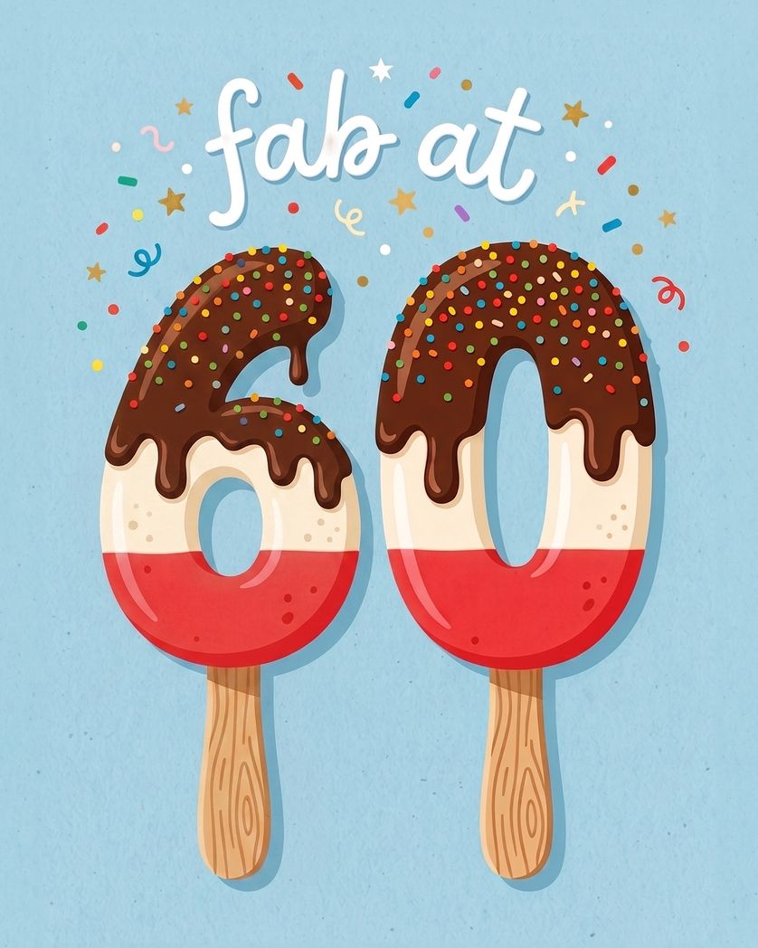 Card design "Fab Birthday - group birthday ecard"