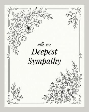 Use Elegant sympathy - group ecard