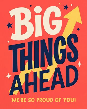 Use Big things - group leaving  ecard