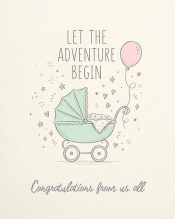 Use Classic pram - group baby ecard
