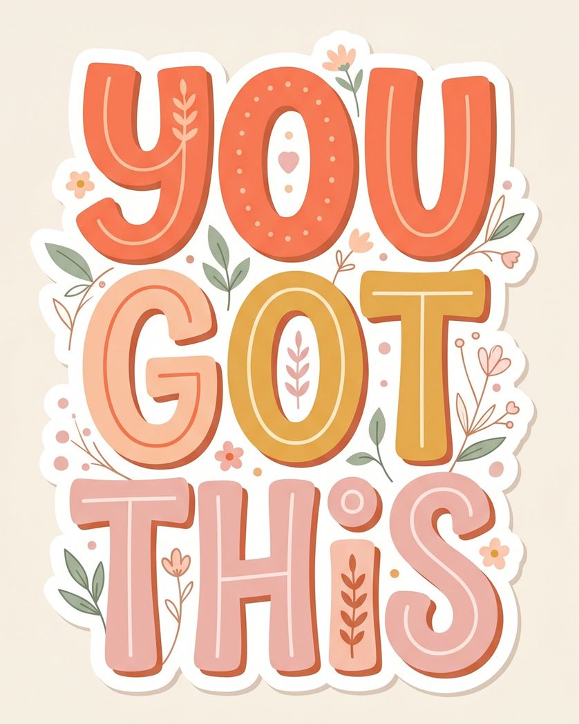 Card design "Positive words - group ecard"