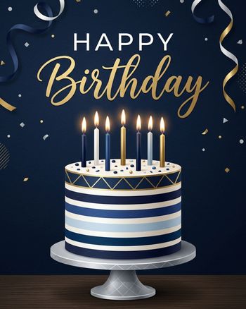 Use Blue Birthday - group ecard