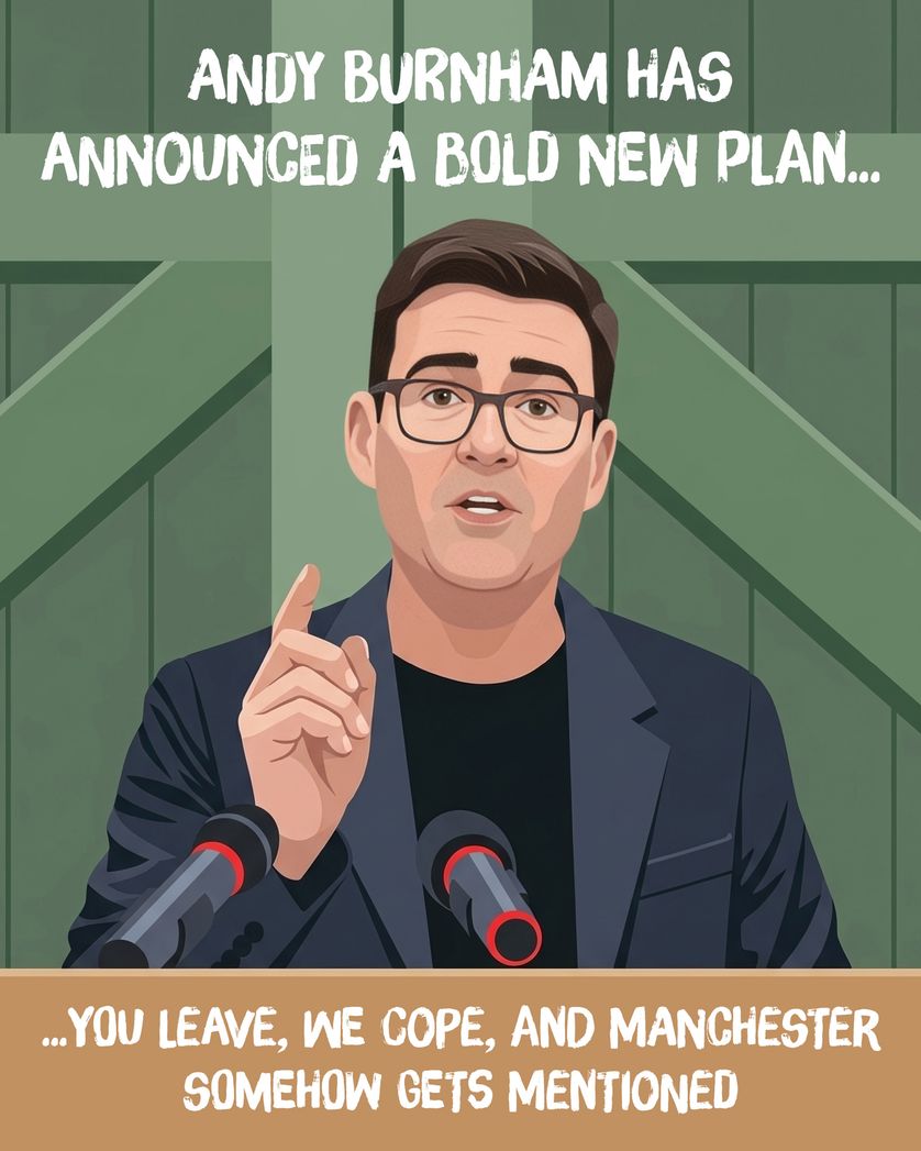 Card design "Madchester - group birthday ecard"
