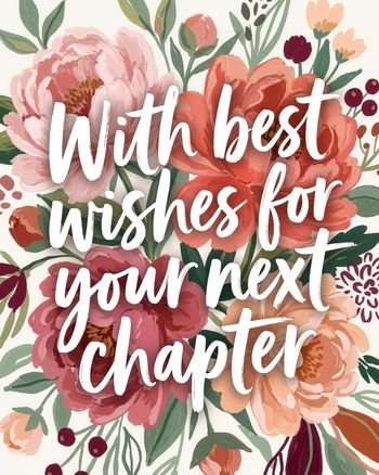Use Flowery chapter - group leaving ecard