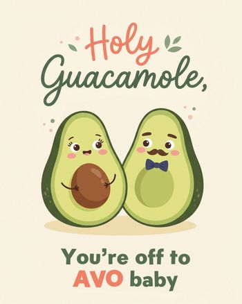 Use Holy guacamole - group baby ecard