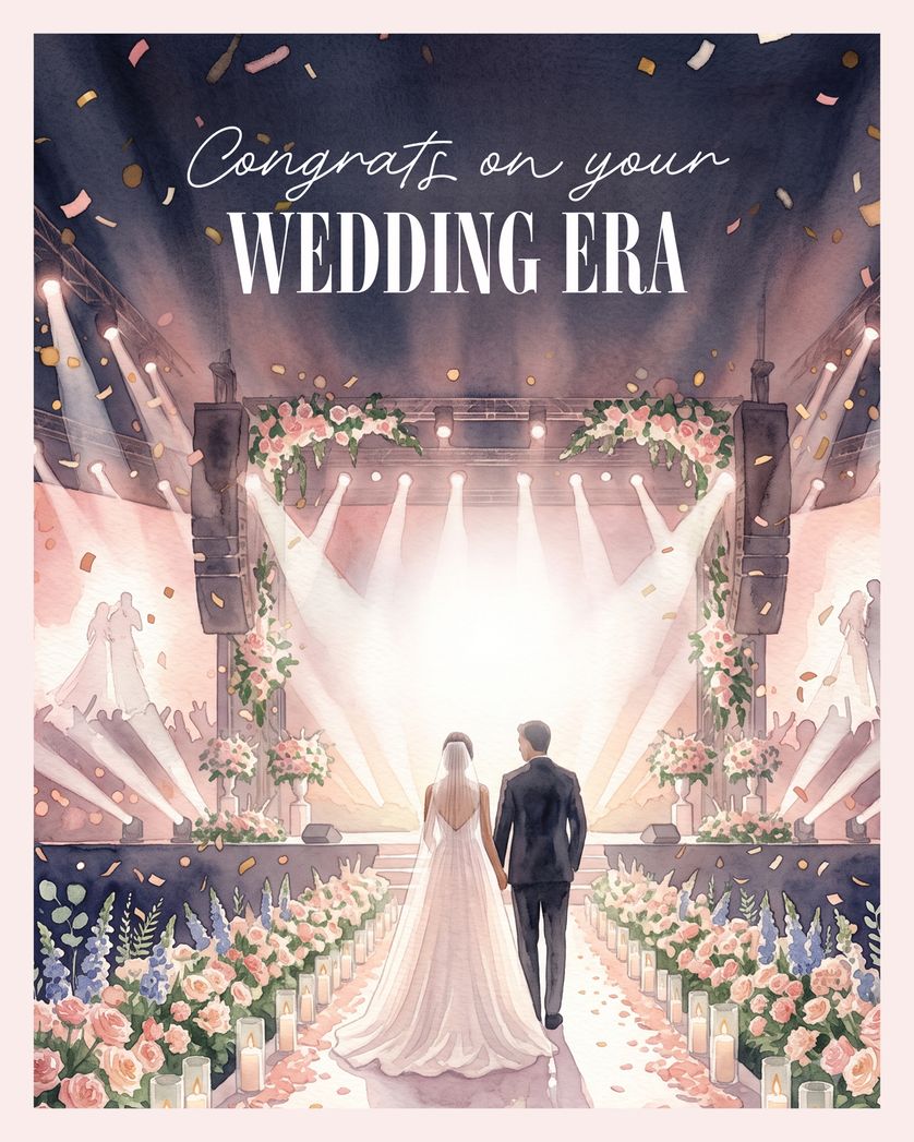 Card design "Swift wedding - group ecard"