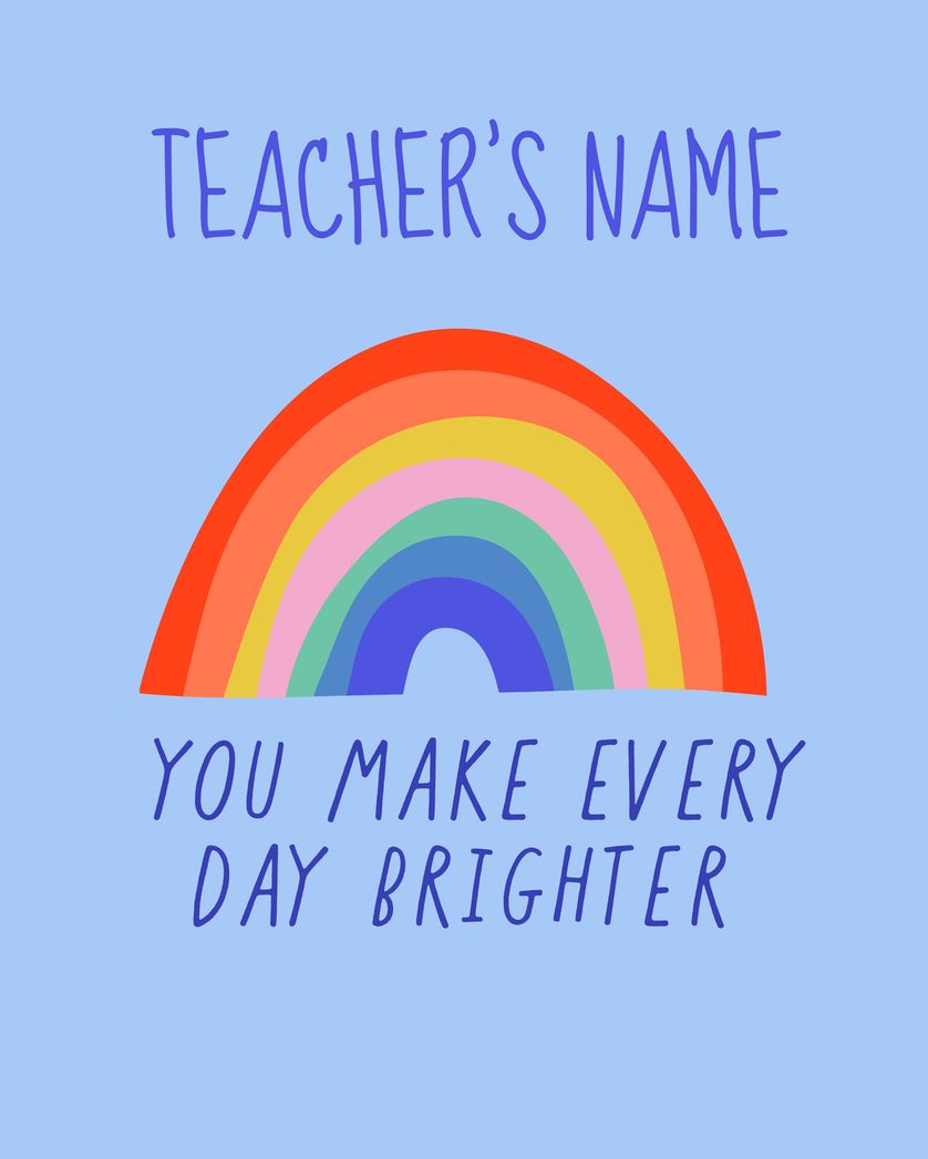 Card design "Bright minds - group teacher ecard"