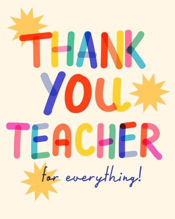 Use Bright words - group teacher ecard